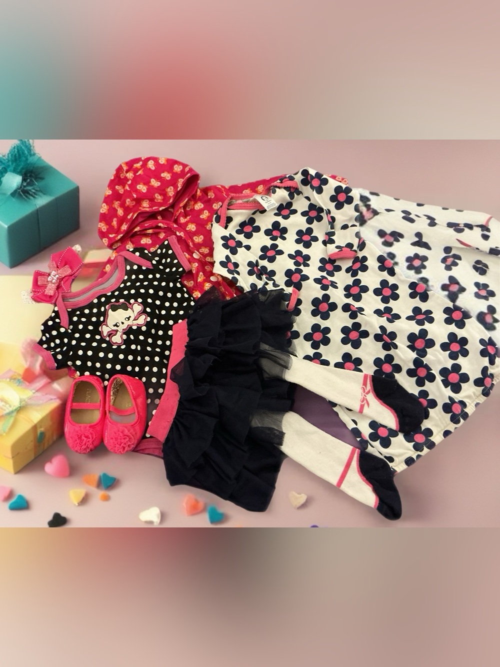 Infant Girls Punk 3 Piece Outfit Set 1133